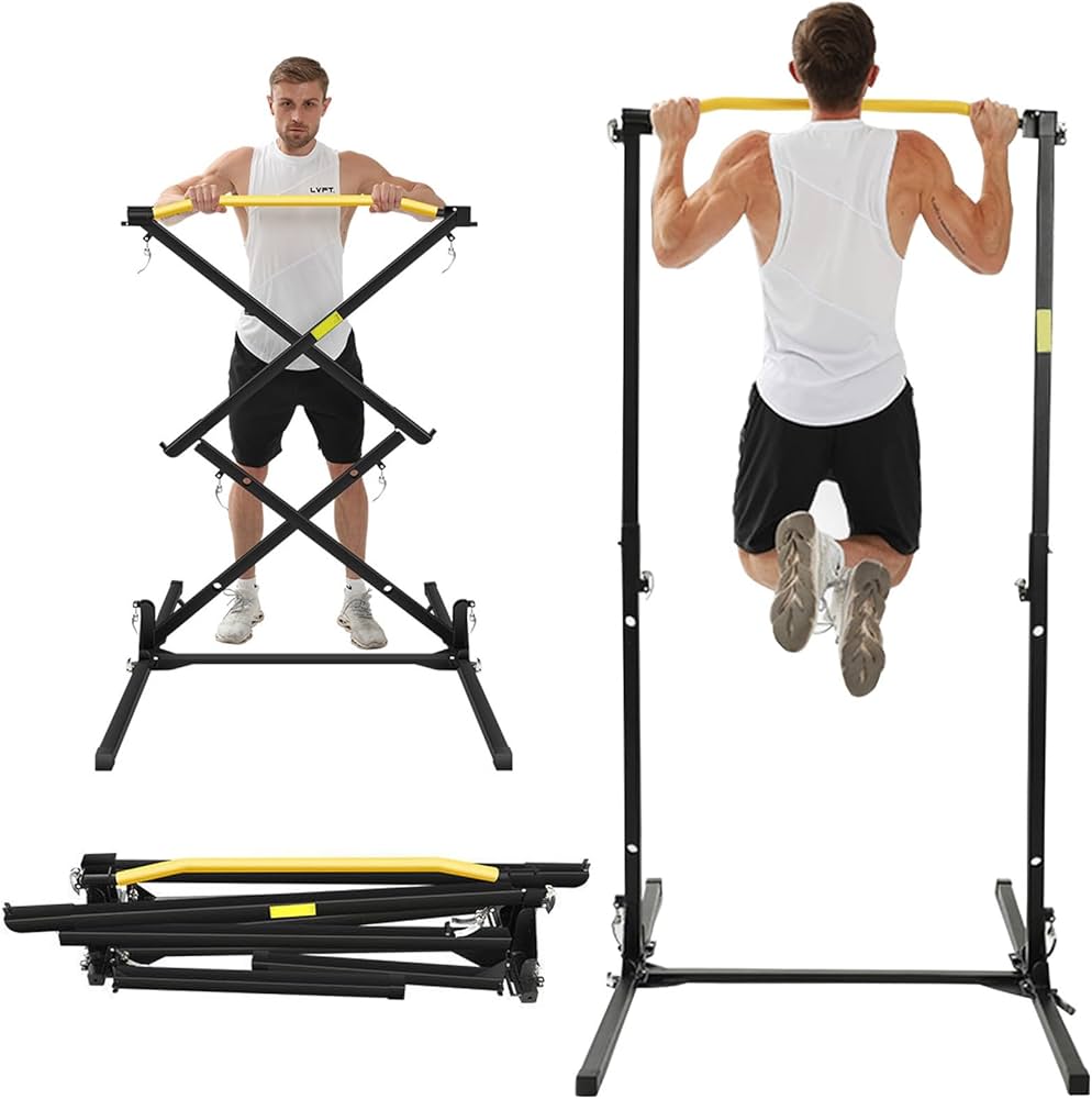 Amazon | 懸垂バー 折りたたみ可能で持ち運び可能 筋トレ 懸垂 懸垂