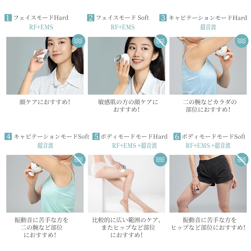 Amazon.co.jp: Kiboer 美顔器 RF美顔器 トータルケア フェイス ボディ