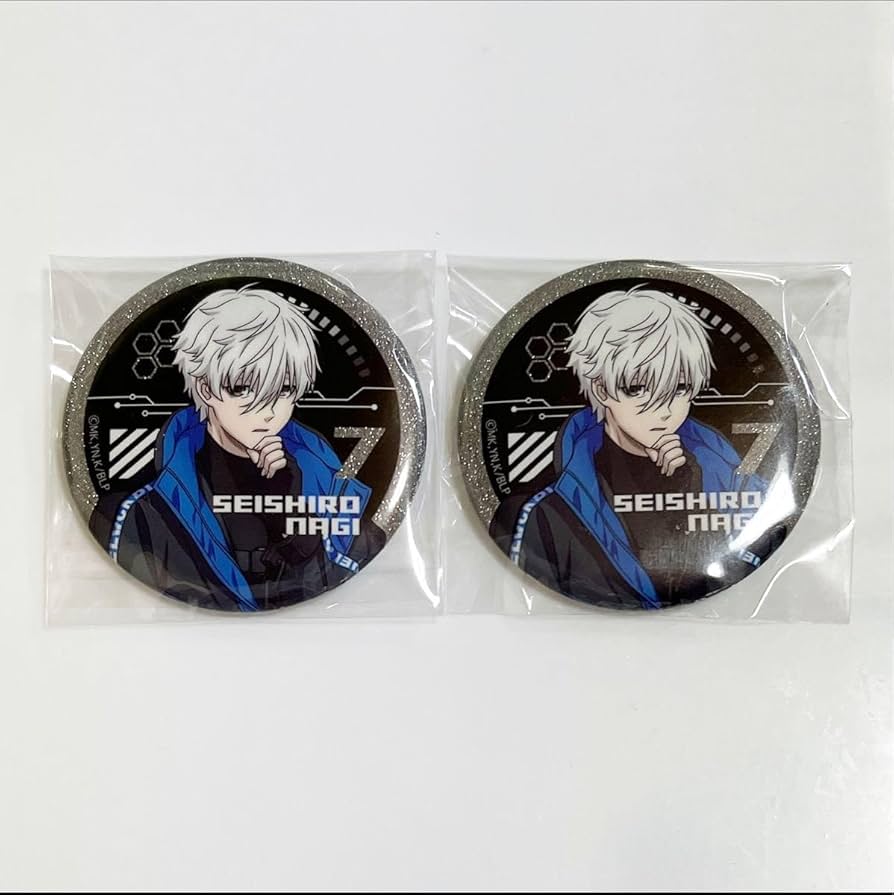 Amazon.co.jp: ブルーロック サイバーパンク 凪誠士郎 缶バッジ 2点