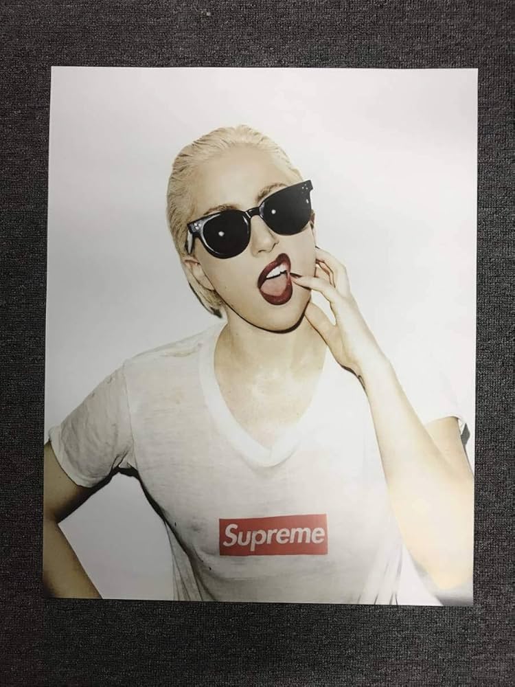 Amazon.co.jp: SUPREME シュプリーム レディーガガ lady gaga ポスター