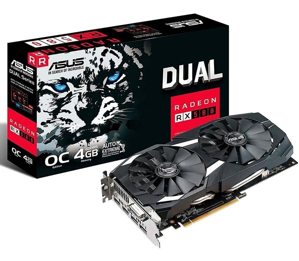 Amazon | ASUS DUAL-RX580-O4G オーバークロック仕様 Radeon RX 580