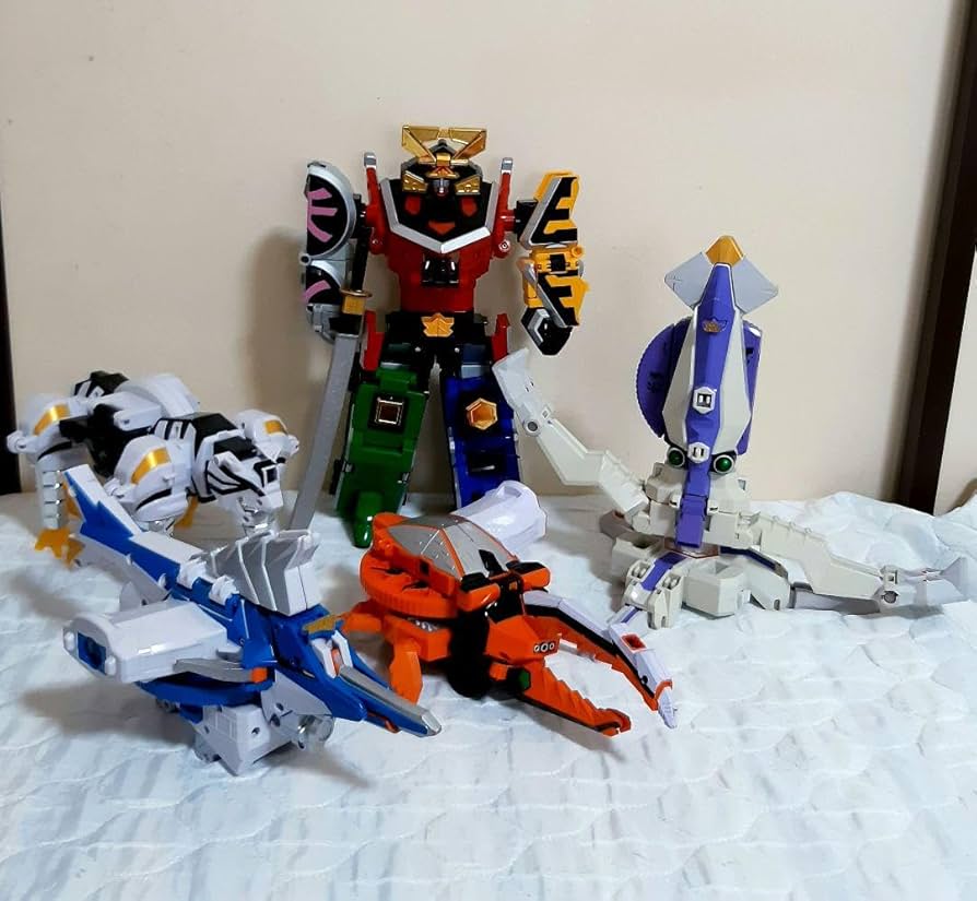 侍戦隊シンケンジャー 侍合体シリーズセット 兜 舵木 虎 烏賊 海老 牛