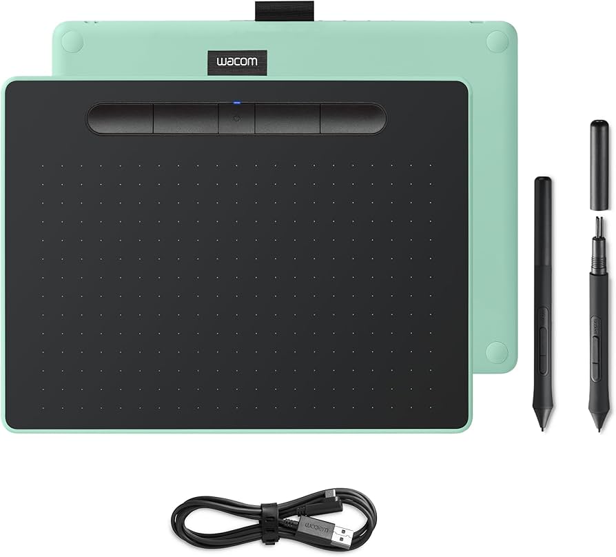 Wacom CTL-6100WLE-N Intuos Medium Pistachio: Buy Online at Best