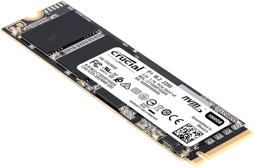 Amazon.com: Crucial P1 1TB 3D NAND Nvme PCIe M.2 SSD