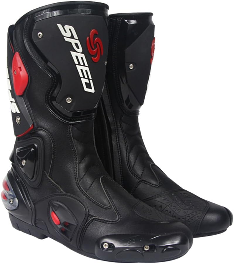 Amazon.co.jp: レーシングブーツ バイク用ブーツ メンズオートバイ靴