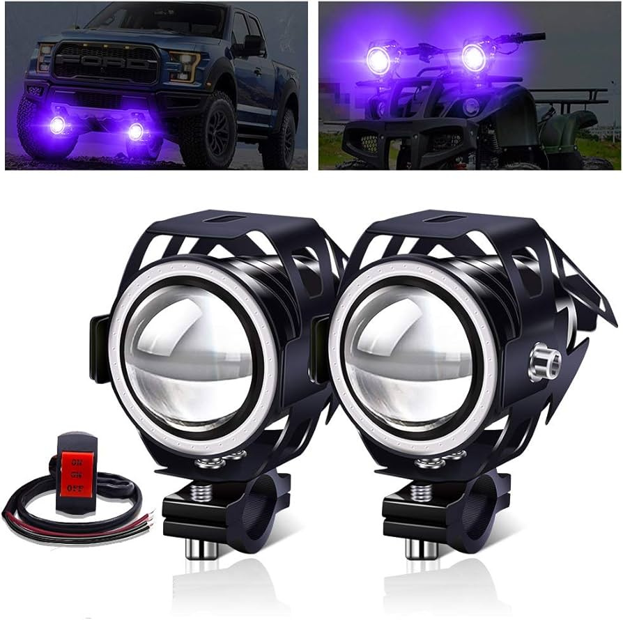 Amazon | X-STYLE U7 バイク フォグランプ 4モード切替 イカリング/Hi