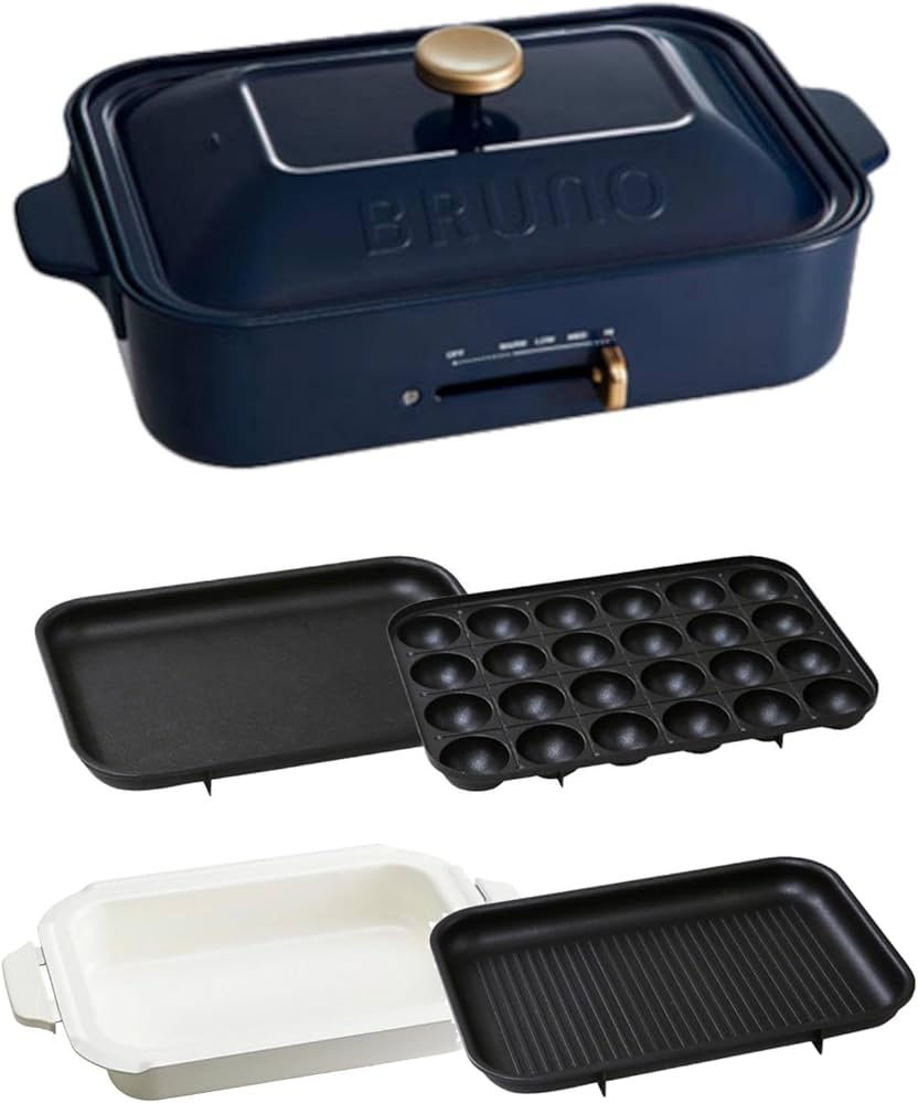 Amazon | BRUNO ブルーノ コンパクトホットプレート 本体 プレート4種