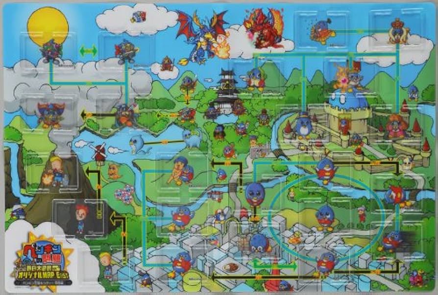 Amazon.co.jp: ペンギンの問題 面白大図鑑プレートオリジナルMAP EAST