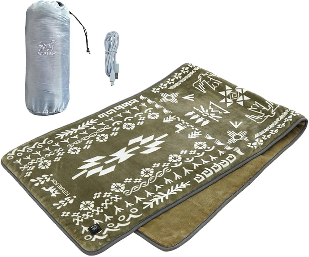 Amazon.co.jp: FUTUREFOX 電熱マット ナバホ柄 キャンプ ホットマット