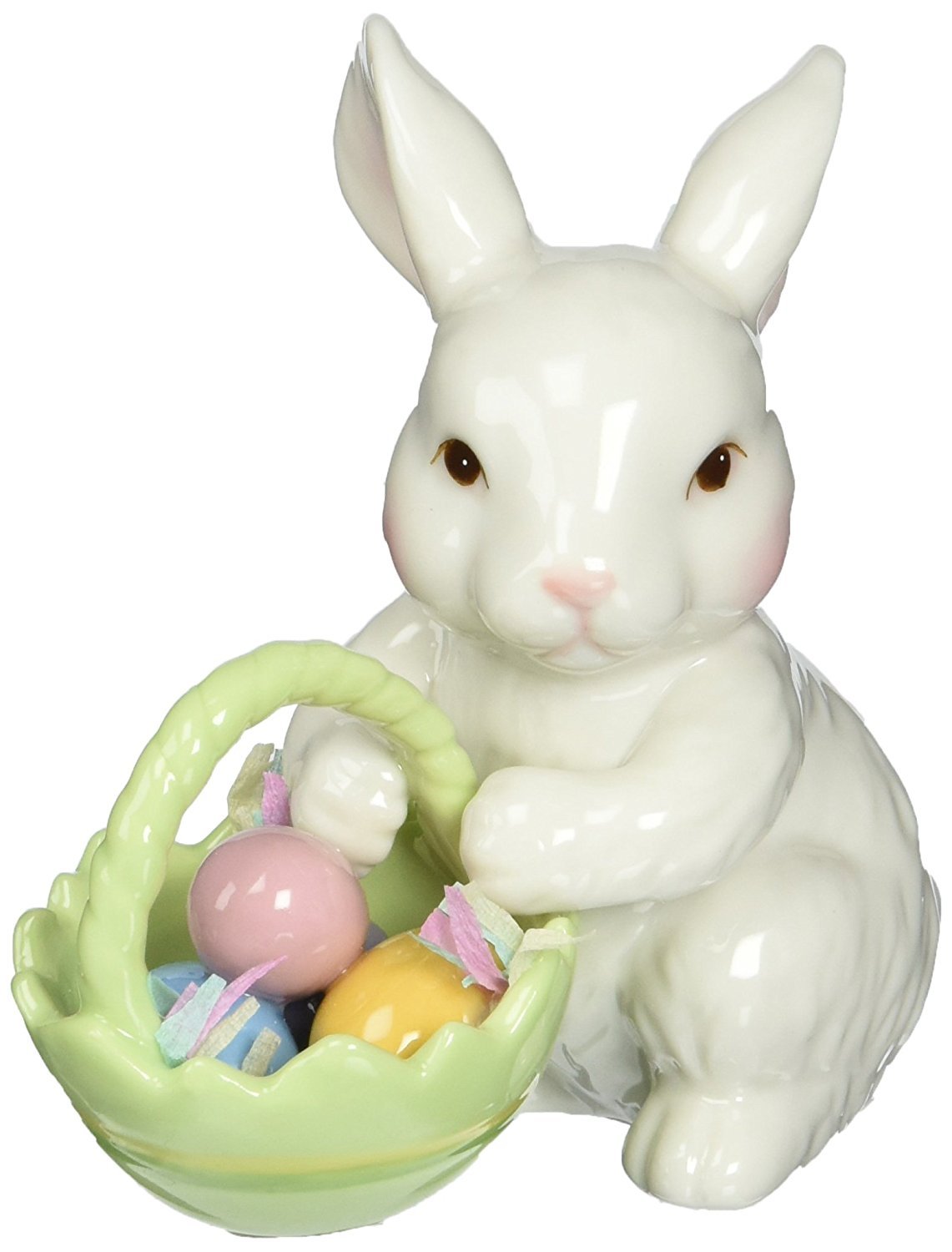 Amazon.com: Cosmos 10593 Fine Porcelain Bunny with Easter Basket