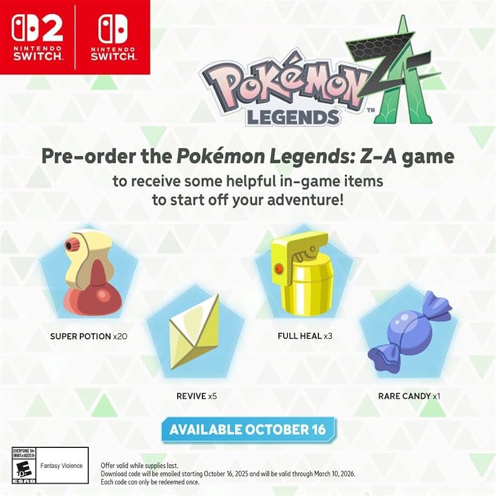 Amazon.com: Pokémon™ Legends: Z-A - Nintendo Switch™ 2 Edition