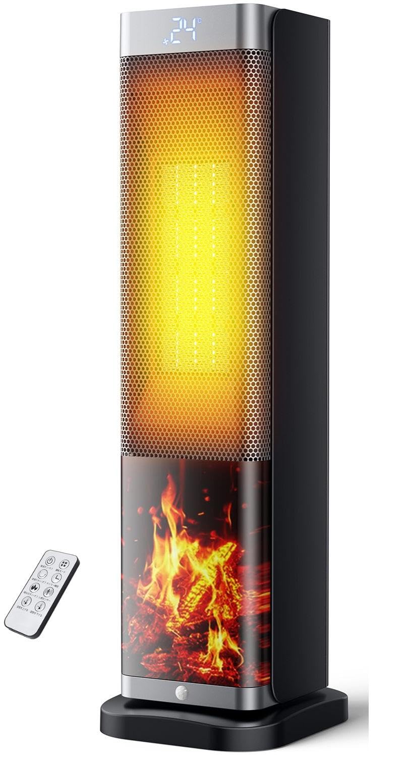 Amazon | セラミックヒーター 【2025年AI自動制御モデル・節電・速暖