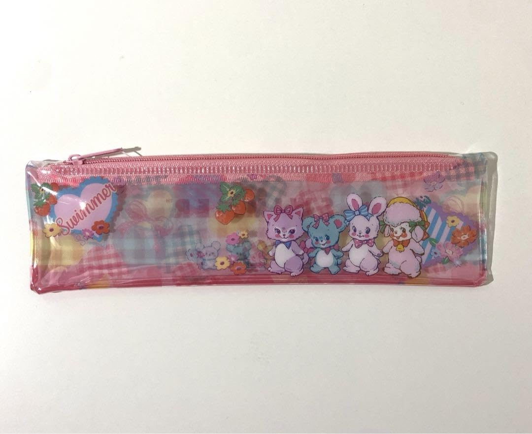 Amazon.co.jp: swimmer セリア クリアスリムペンケース 筆箱 ピンク