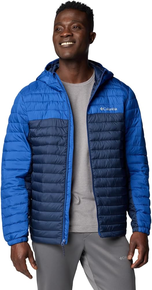 Columbia Men's Silver Falls II Hooded Jacket, Mountain Blue