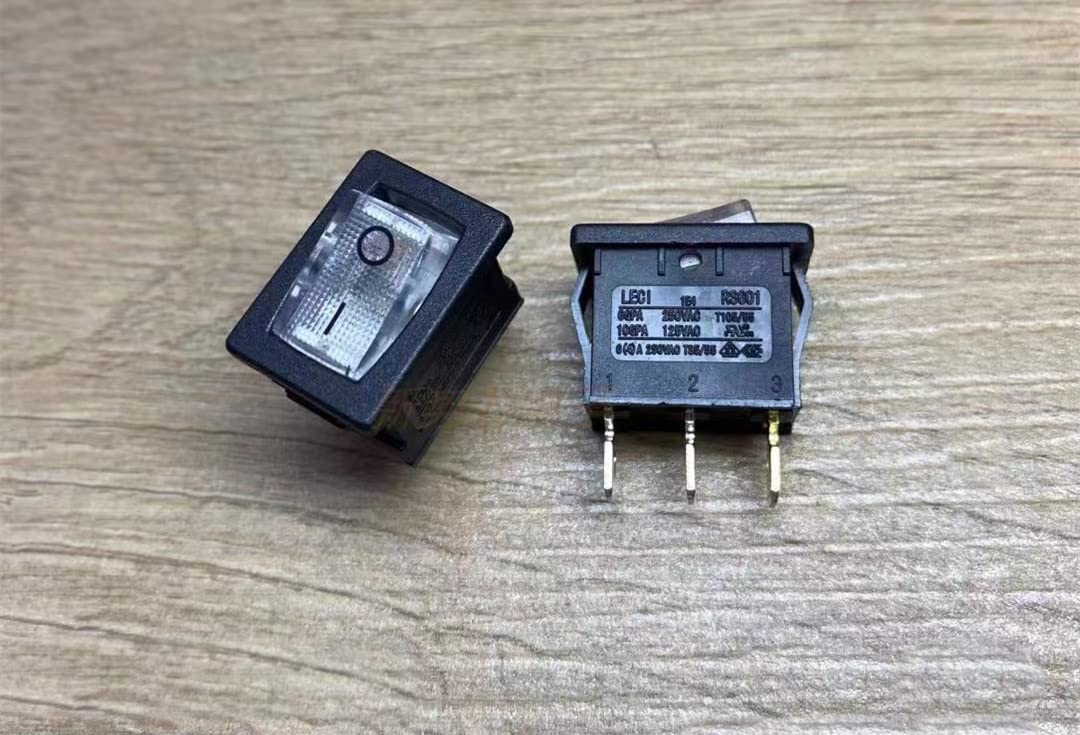 Amazon.co.jp: SMZ 照明付きロッカースイッチ RS-601 LECI 3ピン 2