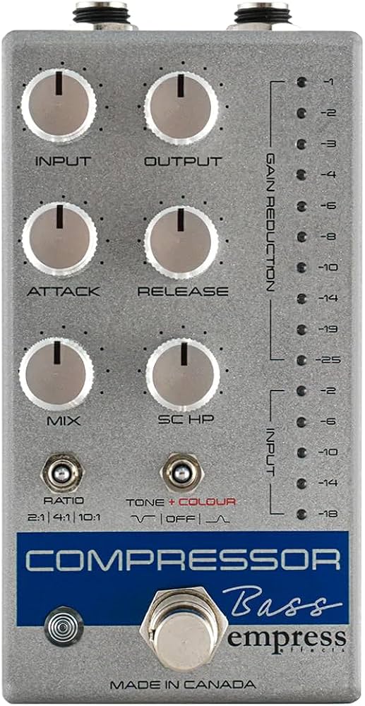 Amazon.com: Empress Bass Compressor Effects Pedal, Silver, CPBS