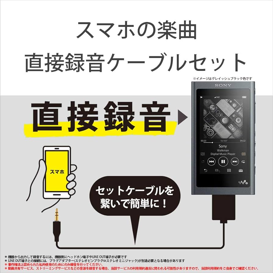 Amazon.co.jp: 【ダイレクト録音セット】SONY ウォークマン Aシリーズ
