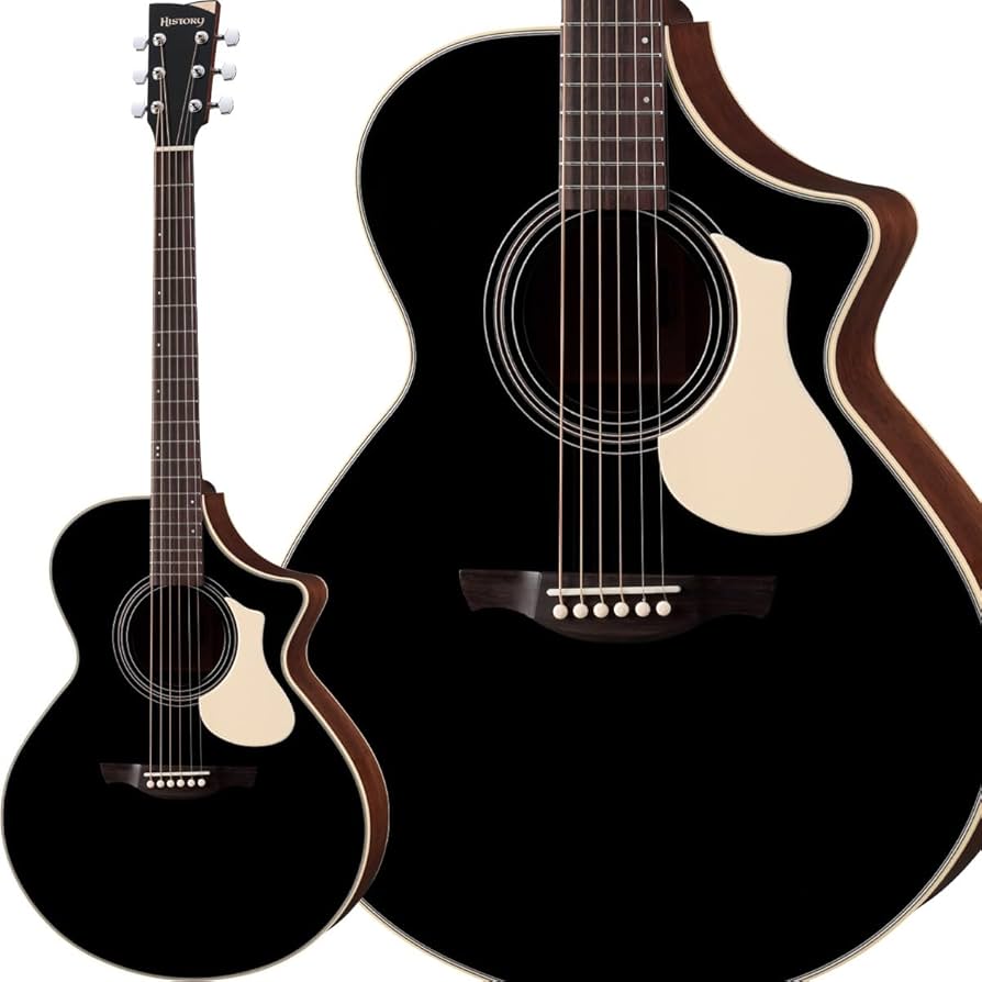 Amazon | HISTORY NT-C4 BLK エレアコ 日本製 アコースティックギター