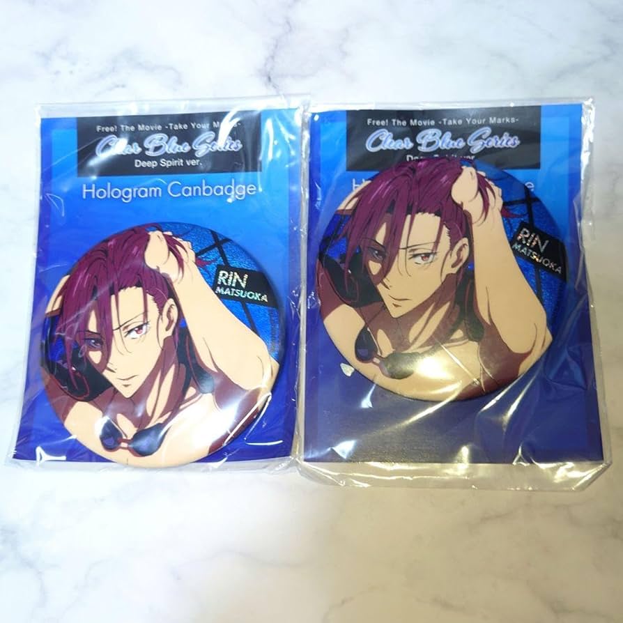 劇場版 Free!TM ホログラム缶バッジ 松岡凛 15点セット 劇場版 Free TM