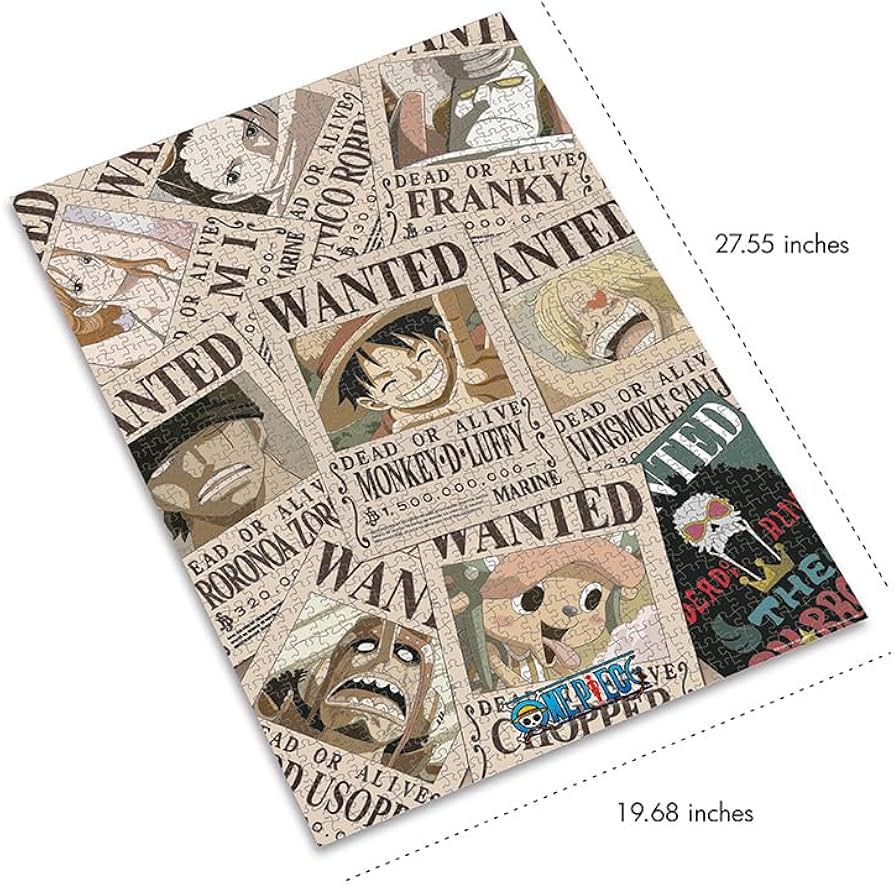 Amazon.com: ABYstyle One Piece Anime Wanted Poster Jigsaw Puzzle