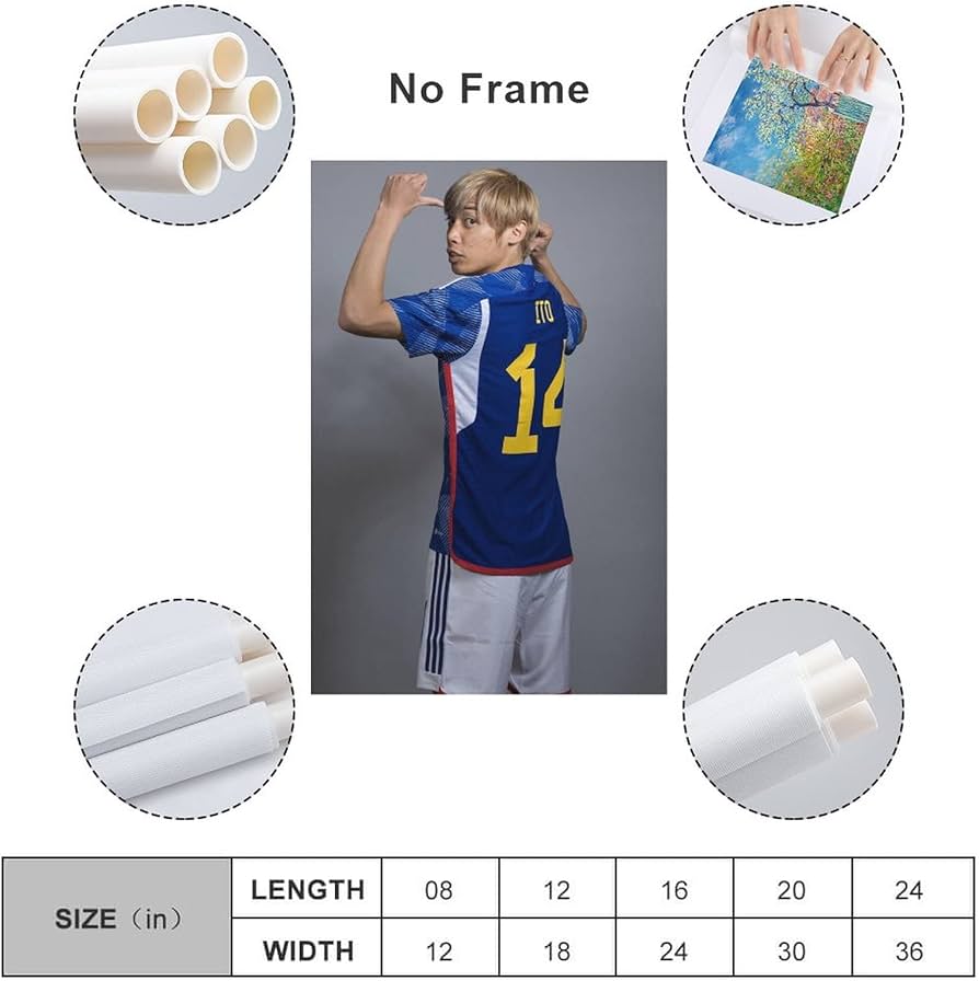 Amazon.co.jp: 伊東純也 サッカー日本代表 ポスター（1） ホーム装飾