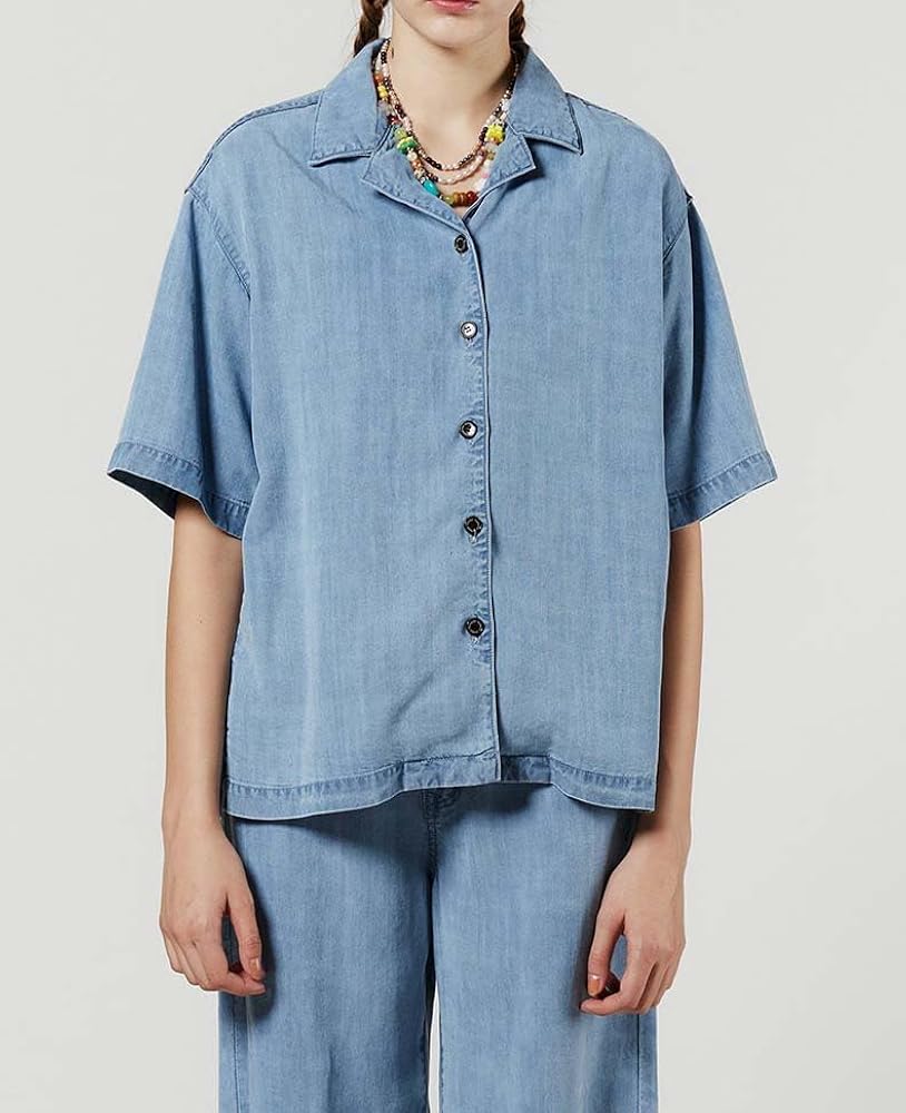 Amazon | [ダブルスタンダードクロージング] テンセルデニムシャツ