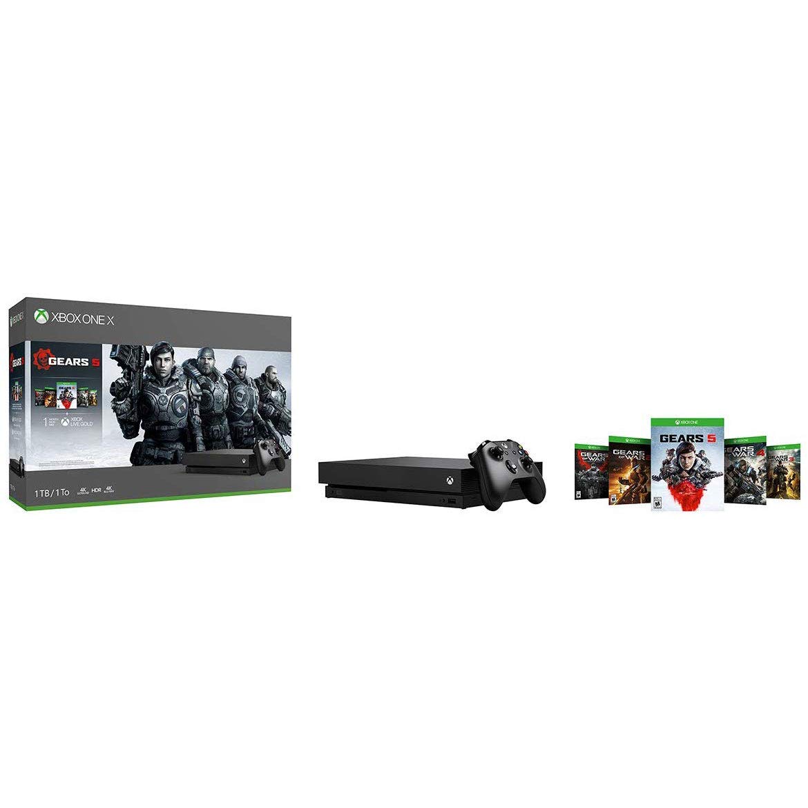 Amazon.com: Xbox One X 1TB Console - Gears 5 Bundle [DISCONTINUED