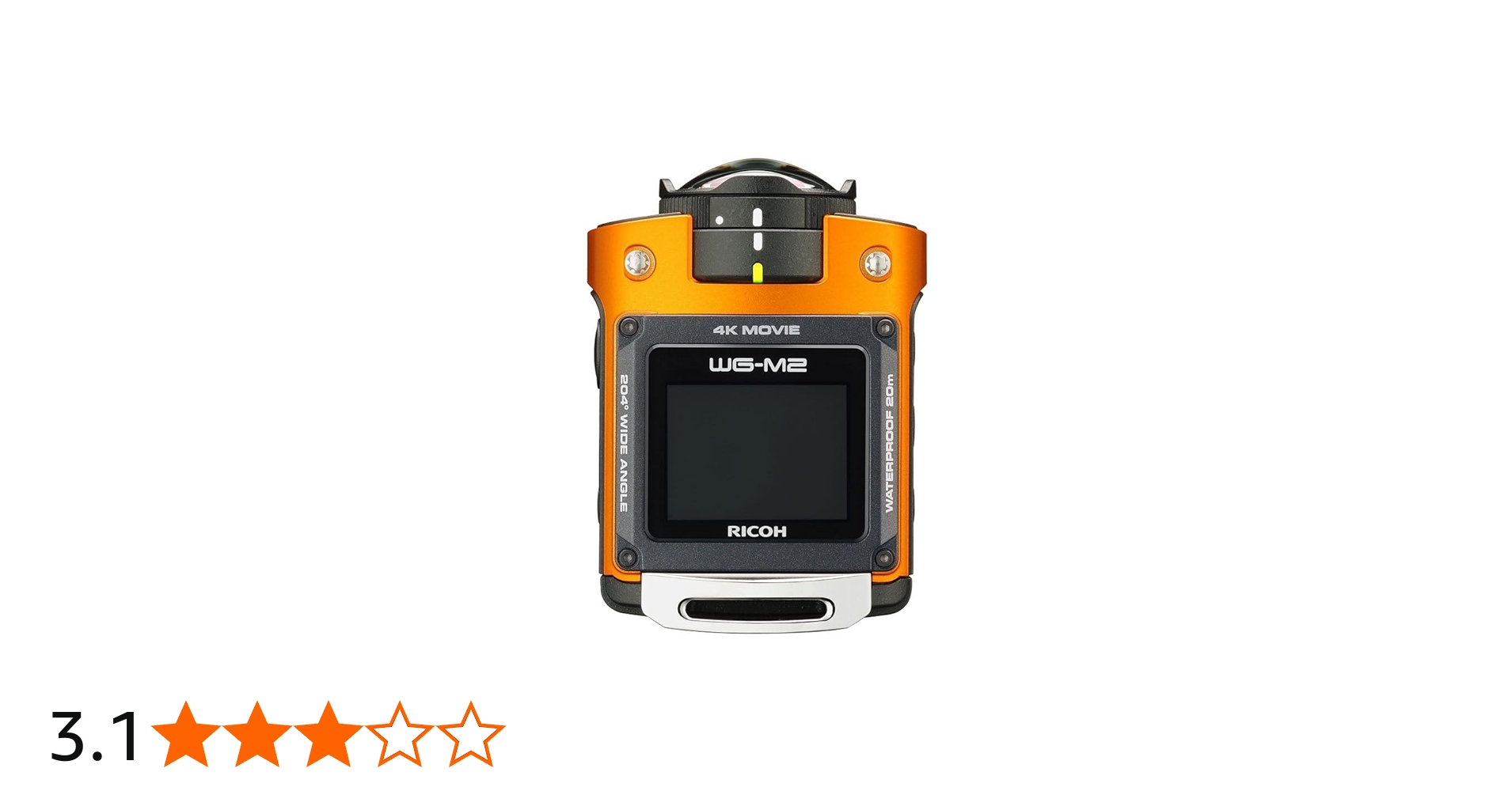 Amazon | RICOH 防水アクションカメラ WG-M2 オレンジ 4K動画 超広角