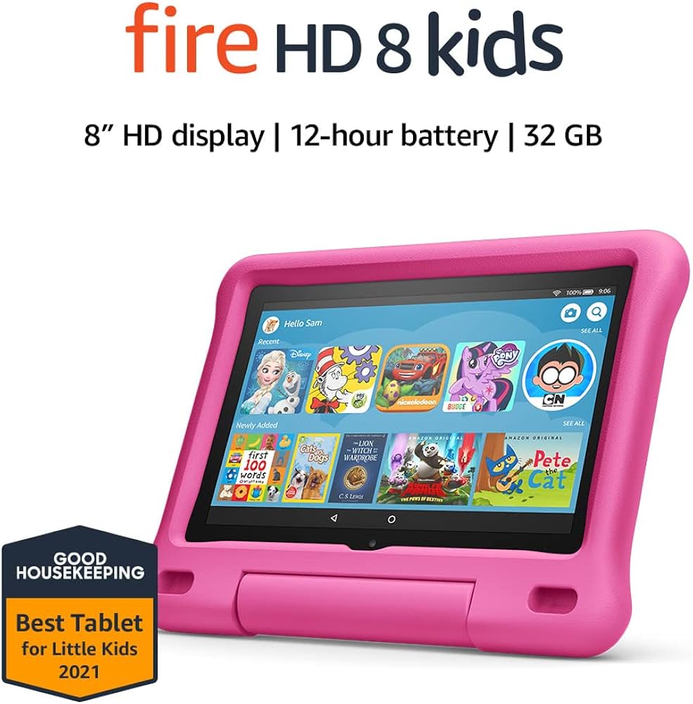 2020 Pink Fire HD 8 Kids Tablet, 32 GB & Kid-Proof Case | Amazon