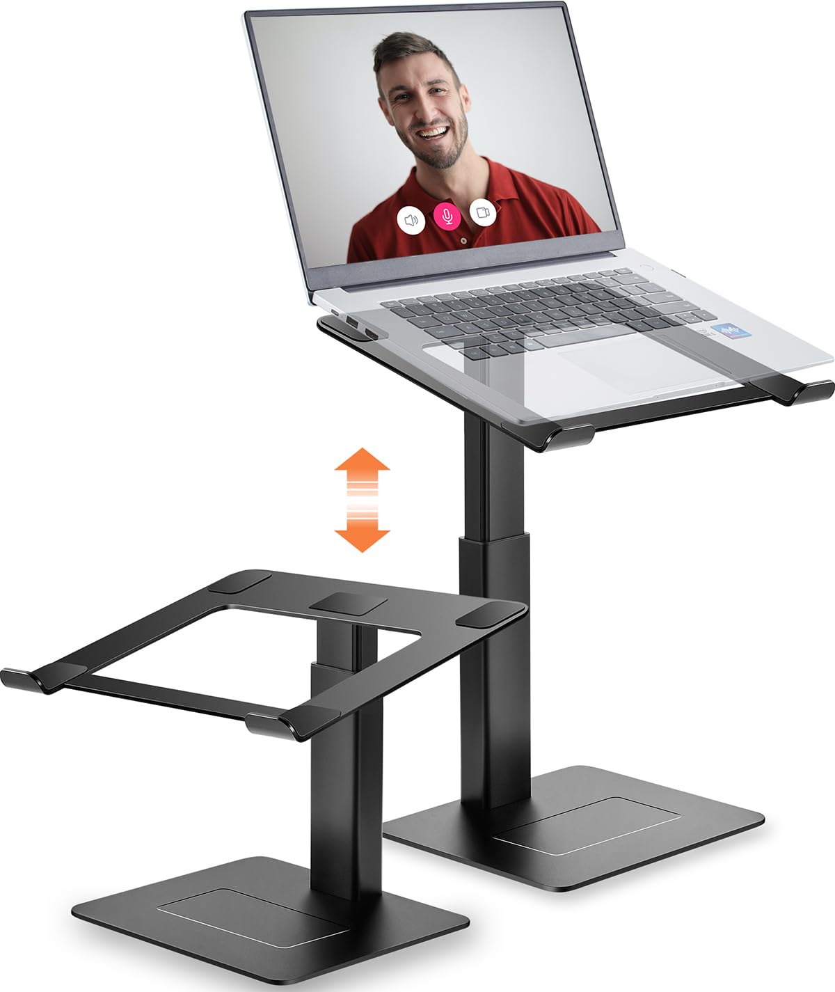 Amazon.co.jp: Supamir pcスタンド 16段階 高さ調整可能 ノートpc