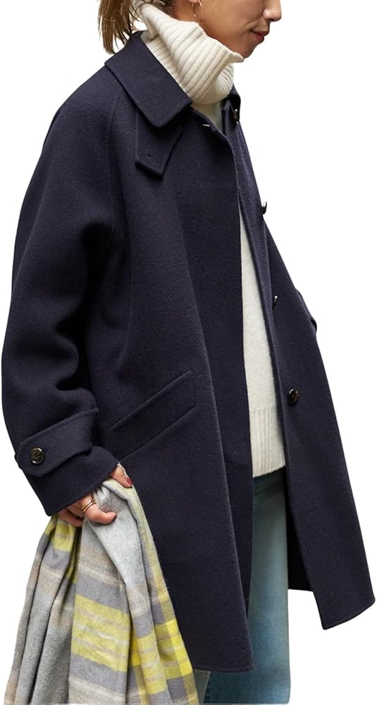 Amazon | [フレームワーク] リバーバルカラーショートコート 38