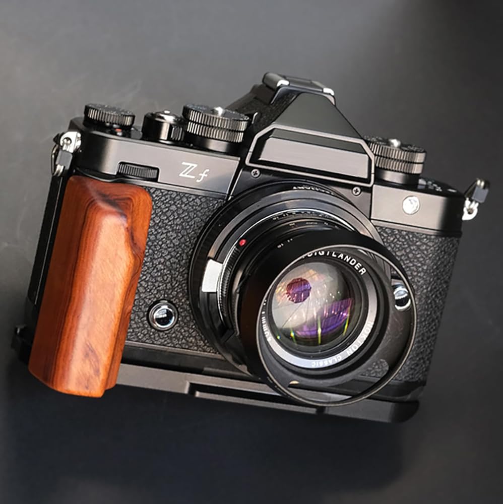 Amazon.co.jp: [恵＼イーサン] Nikon ZF 専用 ハンドグリップメタル 檀