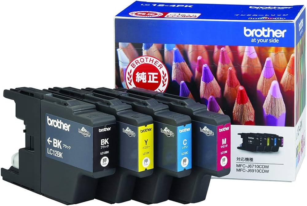 Amazon.co.jp: ブラザー工業 【brother純正】インクカートリッジ4色