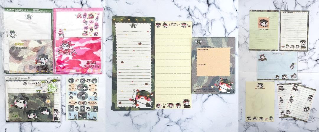 Amazon.co.jp: 【値下】こぱむだ こはむ こうさぎ メモ帳 レターセット