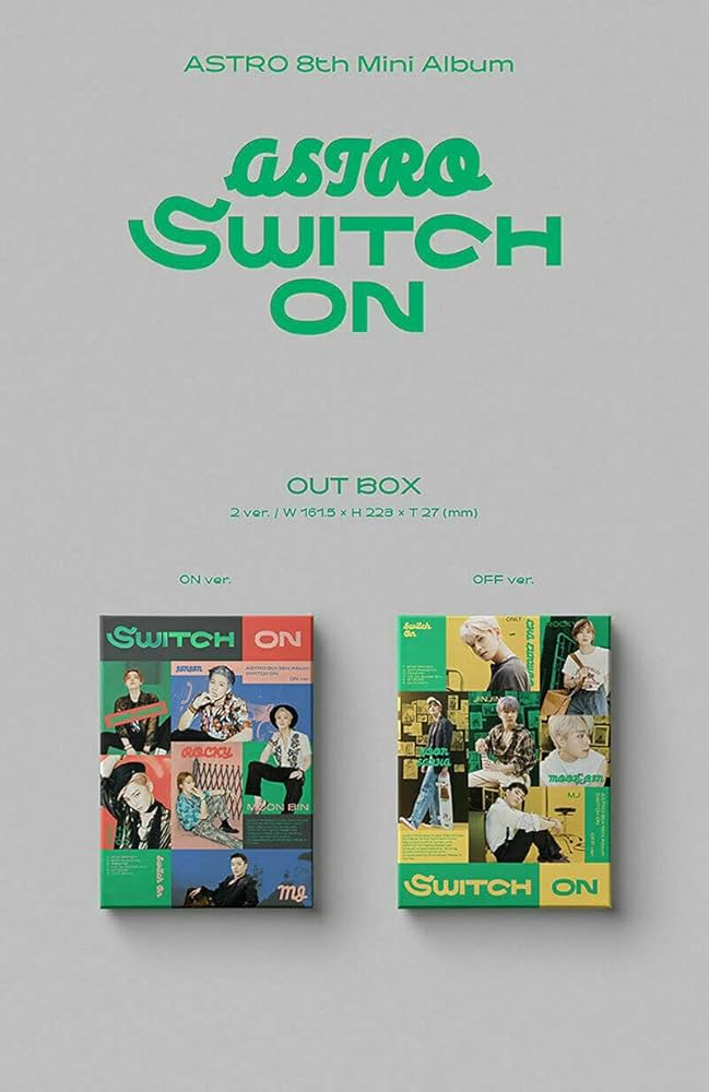 ASTRO [ SWITCH ON ] 8th Mini Album [ ON + OFF ] 2 VER FULL SET