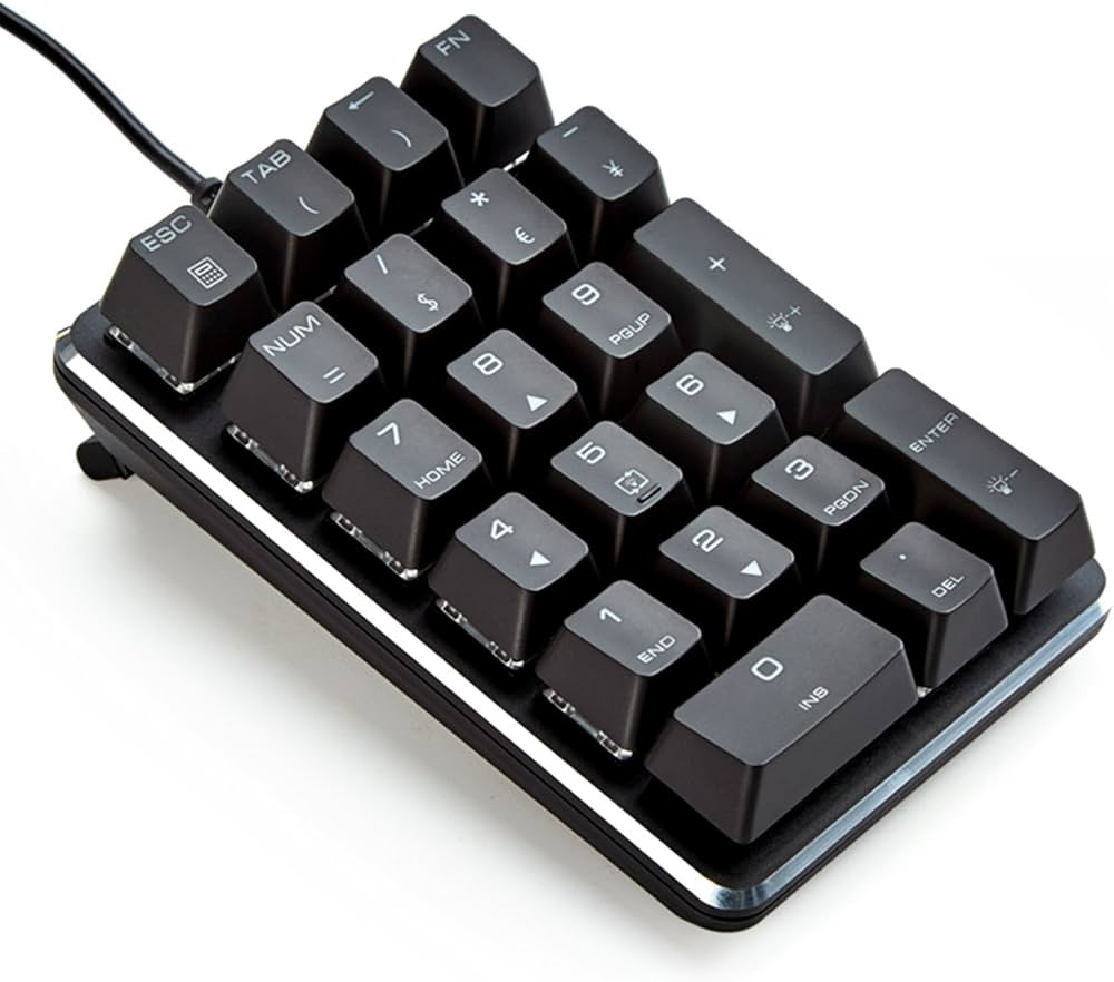 Amazon | Qisan メカニカルテンキーパッド GATERON ブルースイッチ