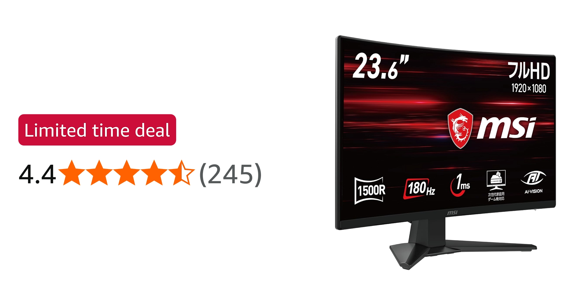 Amazon.co.jp: 【Amazon.co.jp Limited】MSI Curved Gaming Monitor