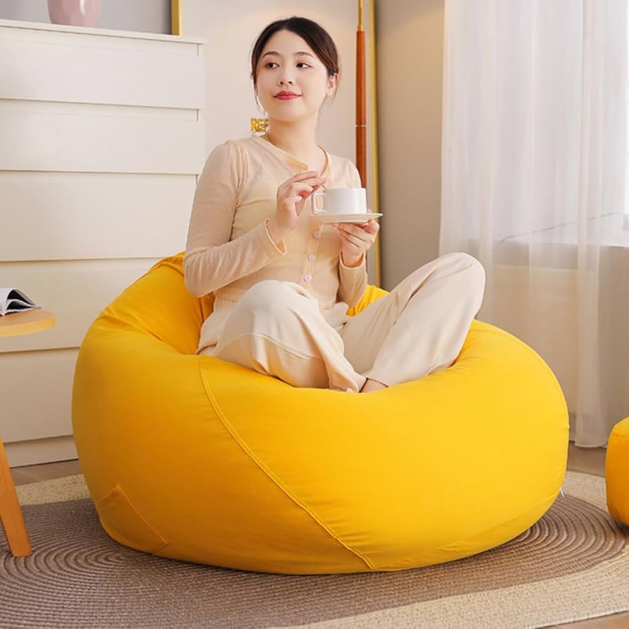 Amazon.co.jp: ビーズクッション 座布団 特大 取り外し可能 グレー 座