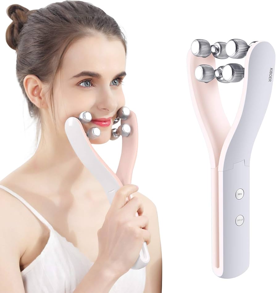 Amazon | Kiboer 美顔ローラー 小顔ローラー Y字型 左右対称