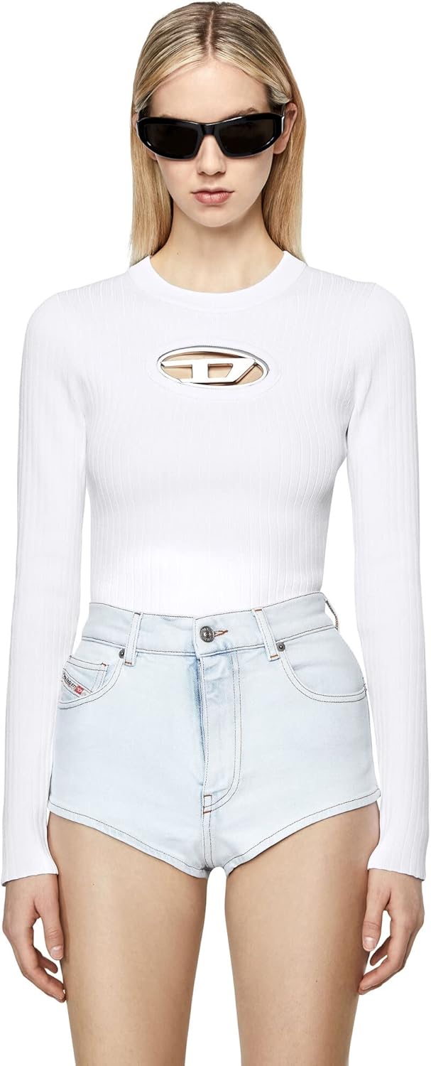 Amazon | [Diesel] (ディーゼル) レディース 長袖トップス リブ アイ