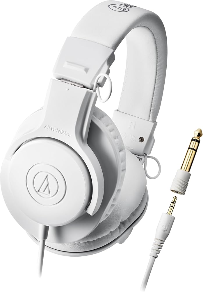 Audio-Technica ATH-M20x Headphones, White : Amazon.ca: Musical