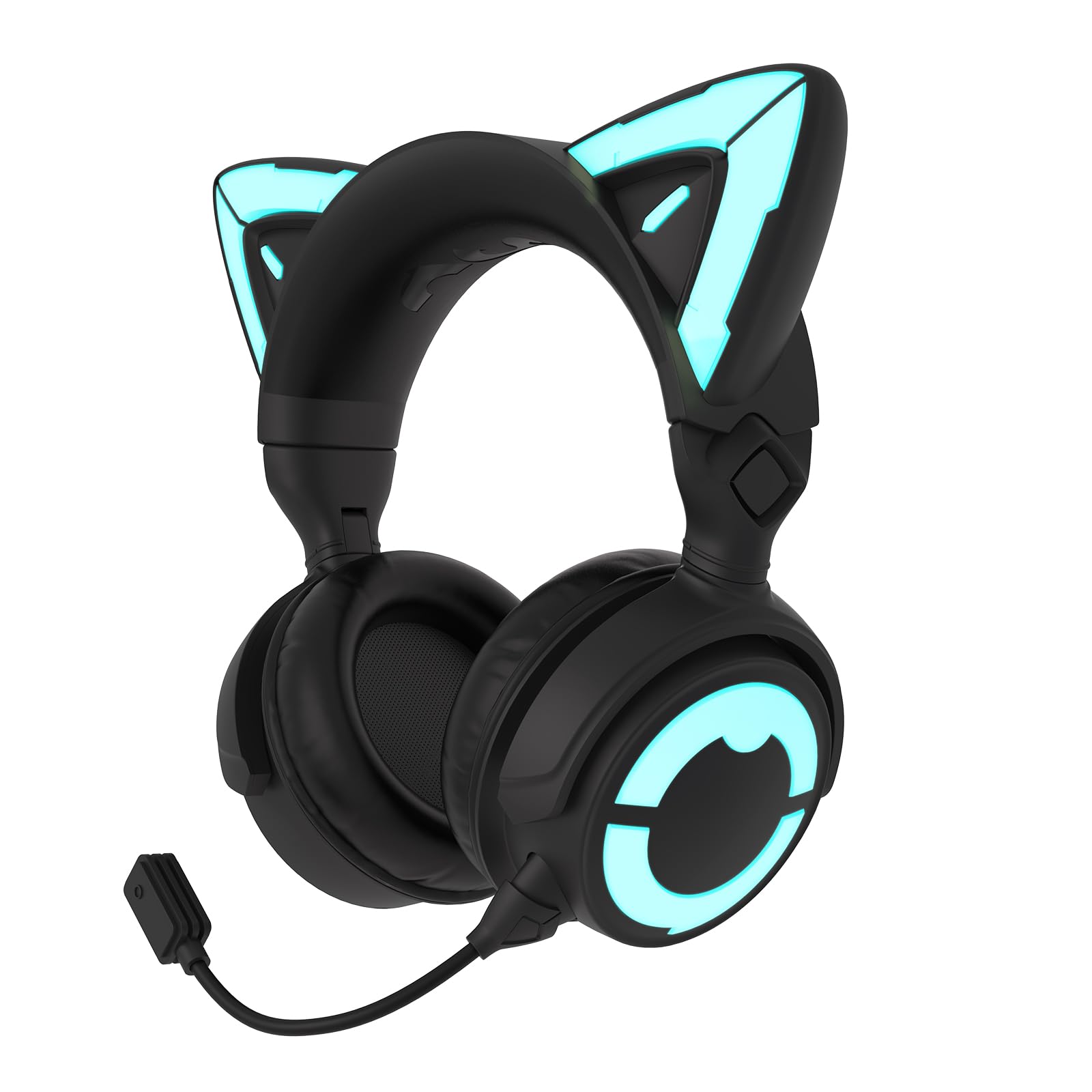 Amazon.com: YOWU Cat Ear Headphones 4GS - RGB Gaming Headset with