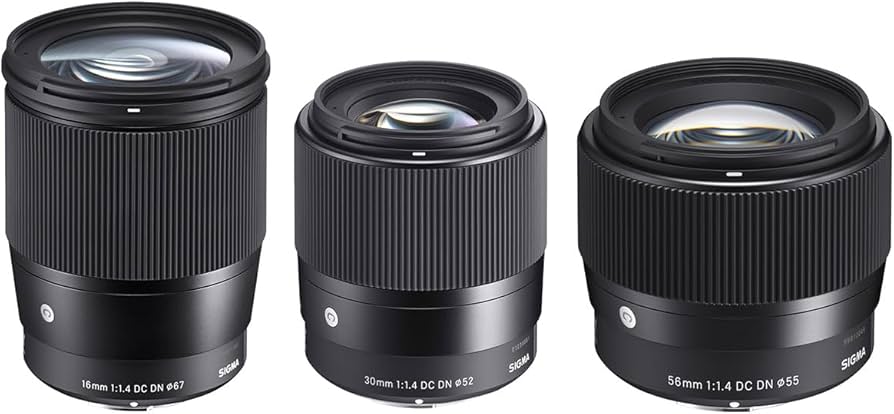 Amazon.com : Sigma 16mm, 30mm, 56mm f/1.4 DC DN Contemporary 3