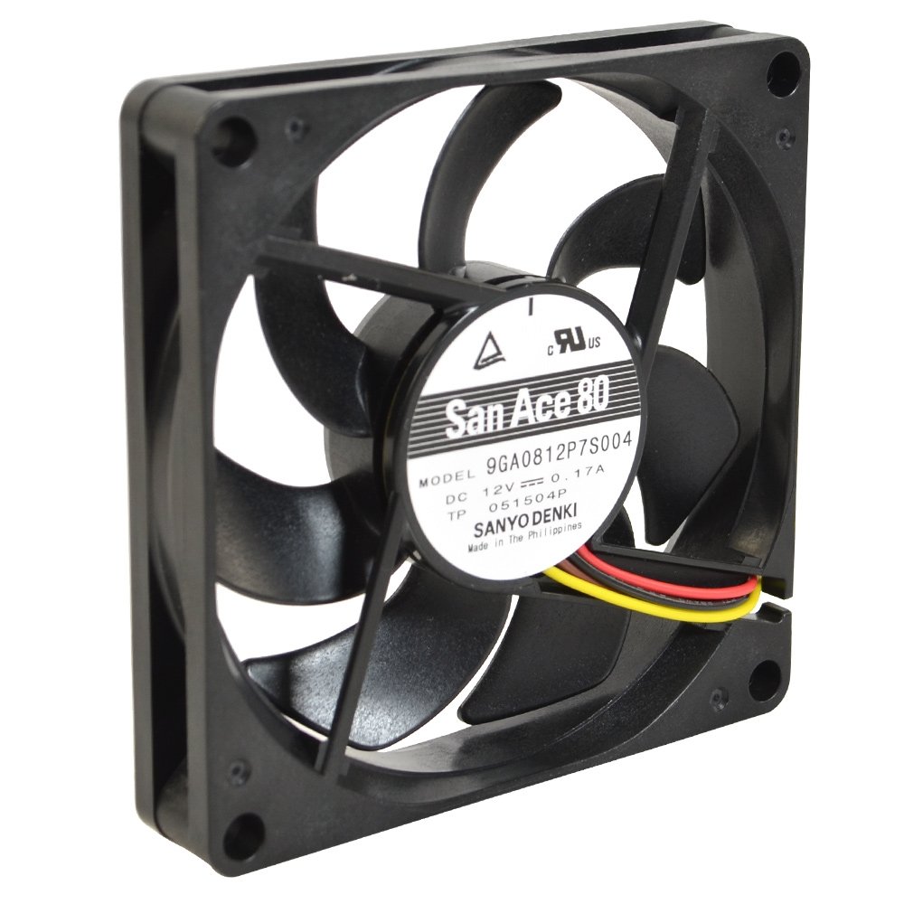 Amazon | オウルテック PCケース用山洋電気冷却ファン PWM 8cm 15mm厚