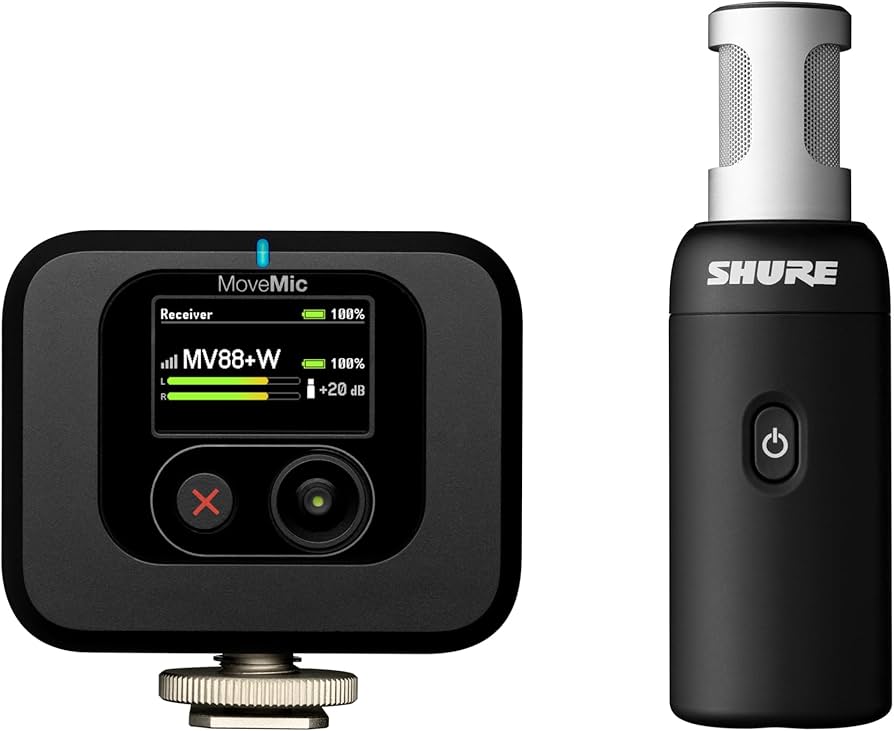Amazon | Shure シュア MoveMic 88+ ワイヤレス ステレオ コンデンサー