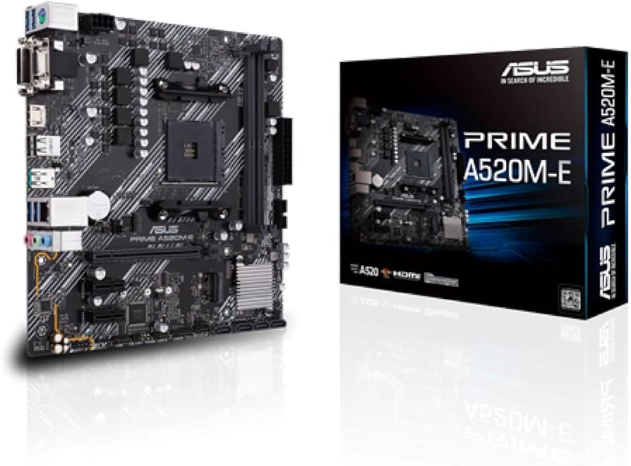 Amazon.com: Asustek Computer Prime A520M-E AMD A520 (Ryzen AM4