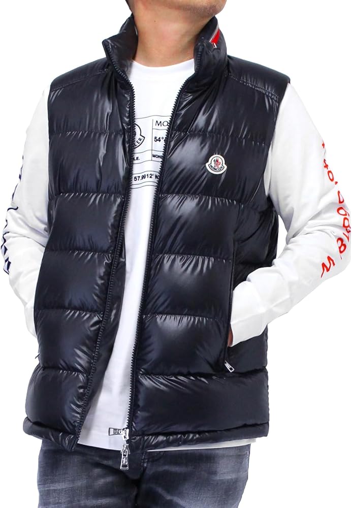 Amazon | [モンクレール] メンズ OUSE トリコロールフード ダウン