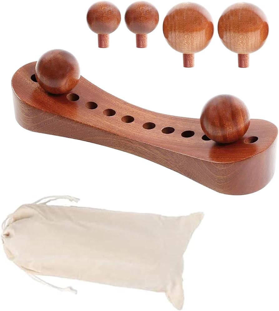 Amazon.co.jp: ZNUJS(さちえ) 木ツボ押しマッサージボール 木製腰椎