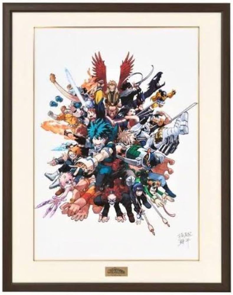 Amazon.co.jp: ヒロアカ複製原画キービジュアル : おもちゃ