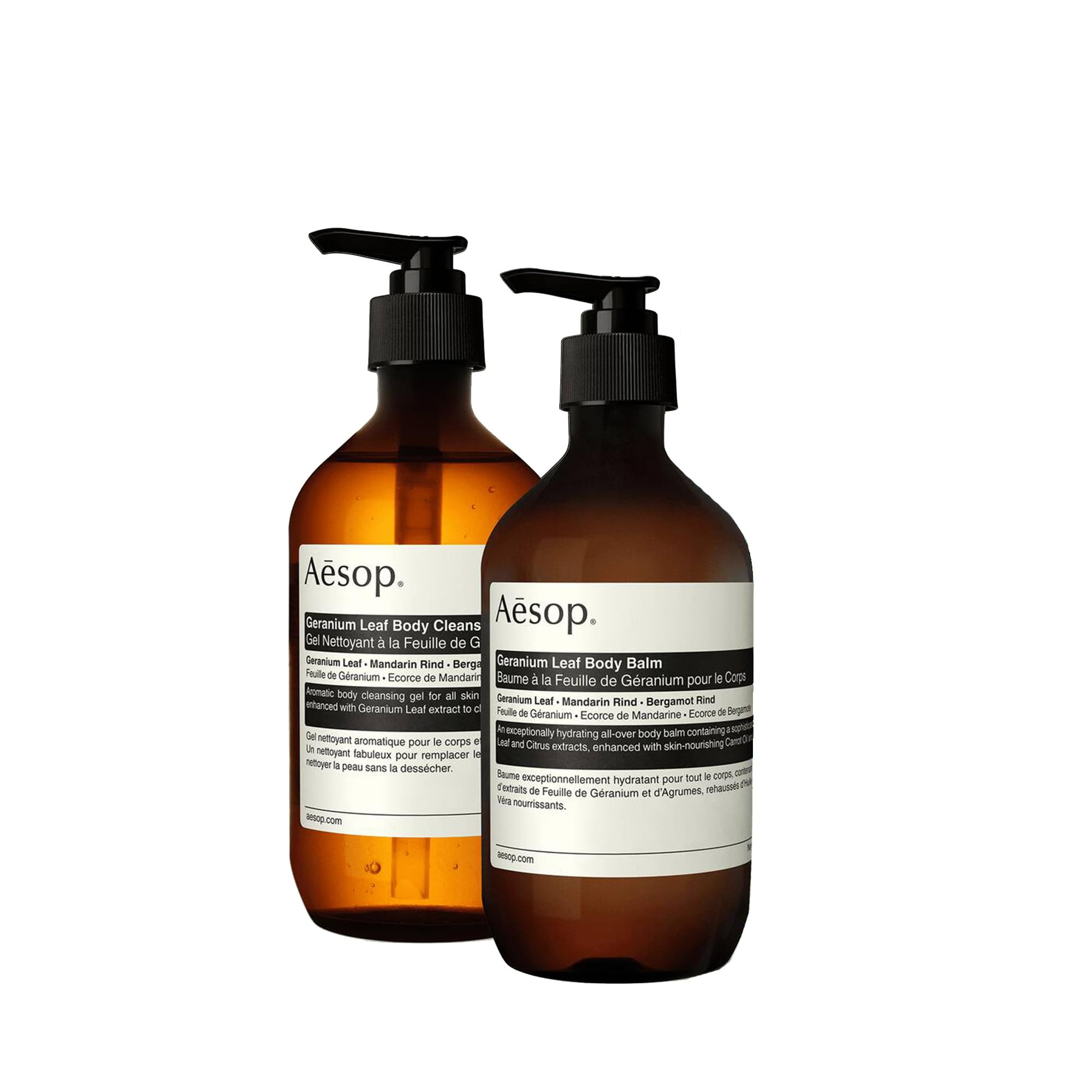Amazon.com : Aesop Geranium Leaf Body Cleanser & Balm Set | Citrus